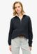 Superdry Gebreide Rugbytrui met Halve Rits voor Dames - Cable Navy