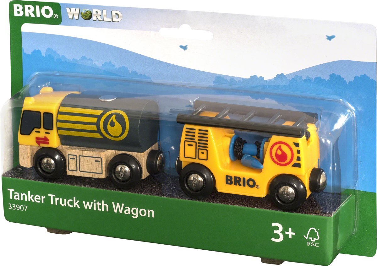 brio ® World Treinbaan - Tankwagen met aanhanger