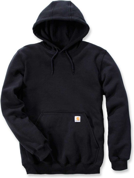 Carhartt Hoodie Zwart M - Mannen - Regular Fit - Katoen/Polyester - Maat M