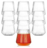 Set van 10 Verres à vin en plastique 400 ml sans BPA