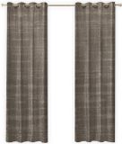LW collection Gordijnen Taupe Chenille Kant en klaar 140x270cm