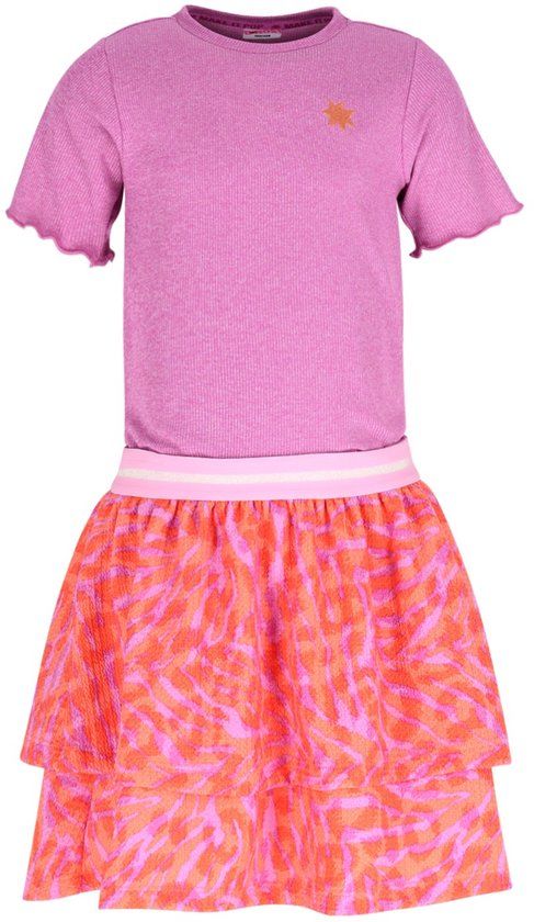 B.Nosy Y602-5846 meisjes jurk paars - Maat 116