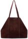 Manfield Bordeaux shopper en suède