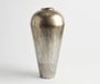 DELIFE Aurum Vase Minoa B41 x T41 x H86 cm Metall Platin Handgemacht