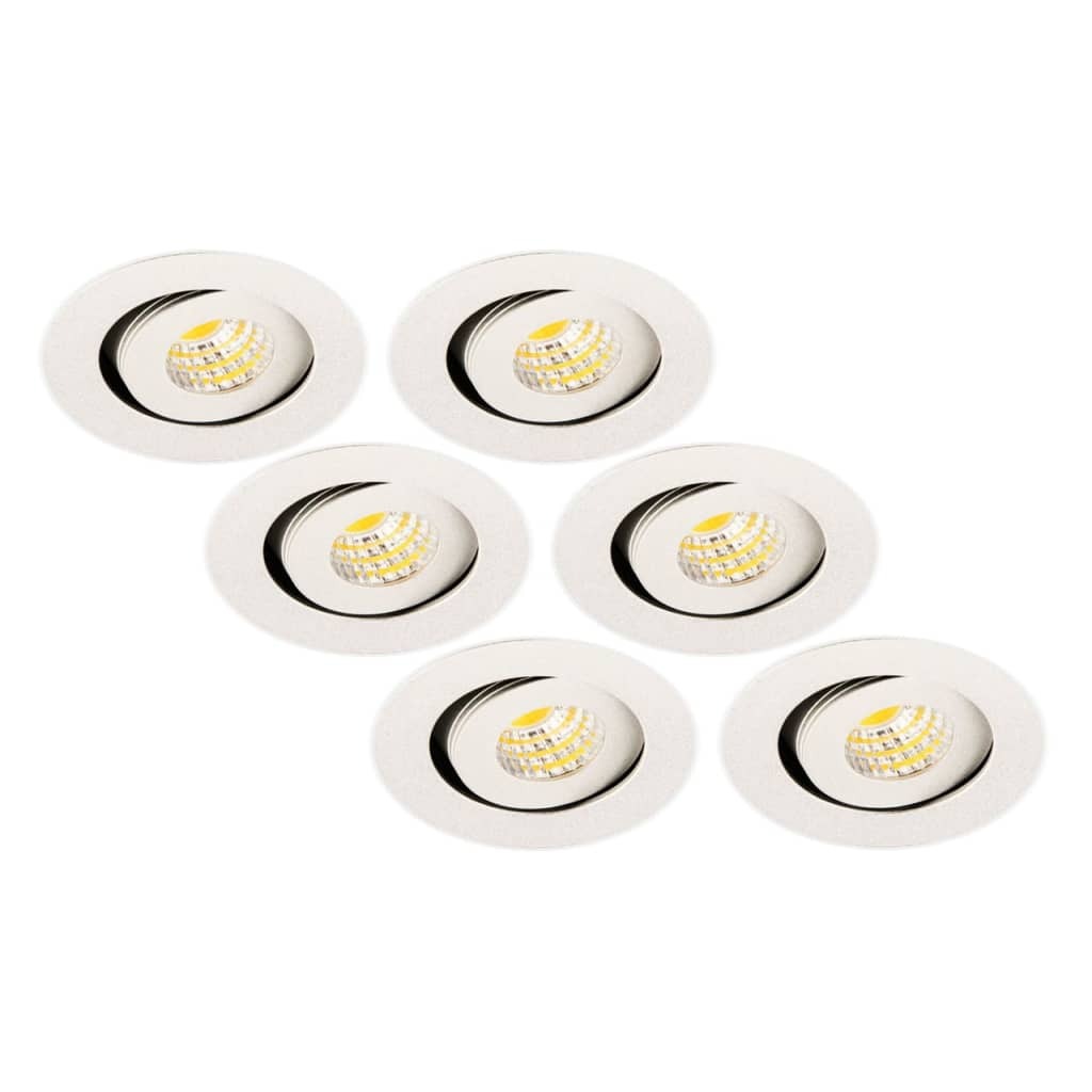 Groenovatie Inbouwspot LED 3W, Rond, Kantelbaar, Aluminium, Dimbaar, Zilver, 6-. .