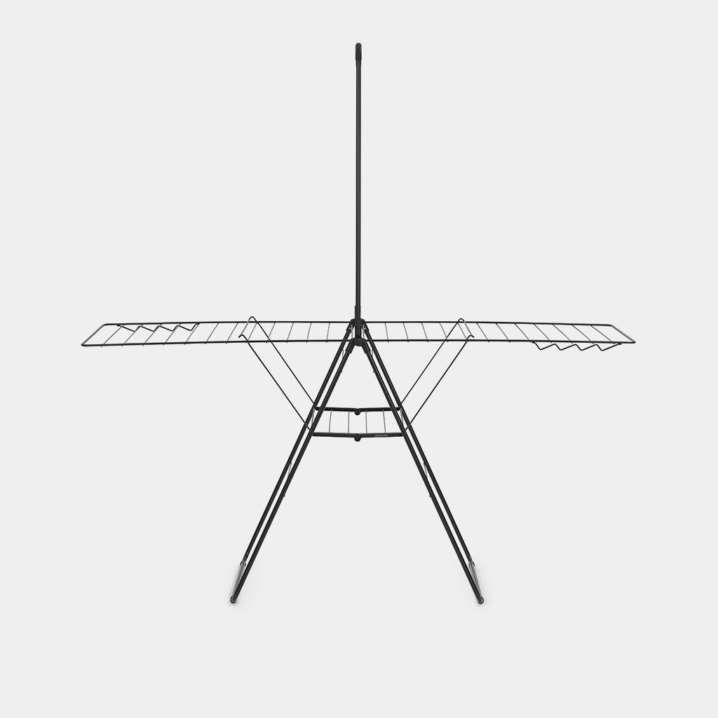 Brabantia HangOn Droogrek - 25m - Zwart - Inklapbaar