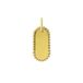 Lucardi Dames Stainless steel goldplated graveerplaat hanger voor dames - Hanger - Staal - Goudkleurig