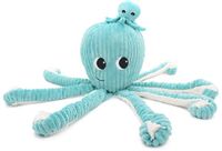 Les duéglingos Les Ptipotos - Pluche Knuffel Filou De Octopusmoeder En Haar Baby Aquablauw