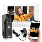 Eura VDP-45A3-TY Alpha+ TUYA WiFi Video deurintercomsysteem 4-draads 7 inch kleurenmonitor wit