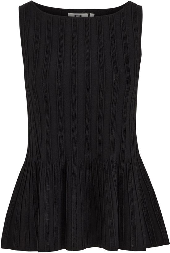 WE Fashion Dames gebreide top met structuur en stretch