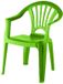 Merkloos / Sans marque Interbosch B.V. Camping Kinderstoel van kunststof - groen - 37 x 31 x 51 cm