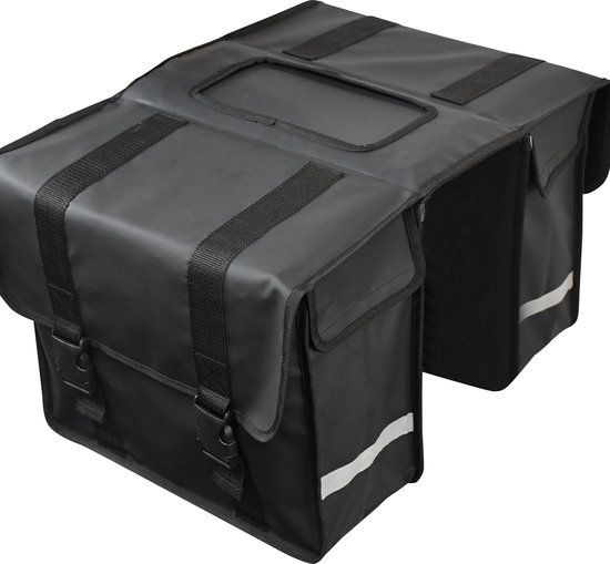 Strex Dubbele Fietstassen Waterdicht - 40 Liter - Zwart - Reflectoren - Elektrische Fiets