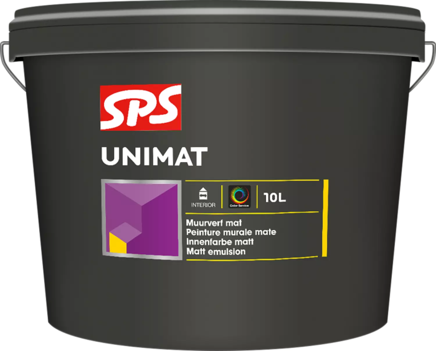SPS Unimat Muurverf - Op Kleur Gemengd - 10L