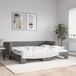 Maison Exclusive Lit gigogne, gris foncé, 80x200 cm, rembourré