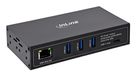 InLine 35396I USB 3.2 Gen 1 Type-C Hub met 4 poorten (3x USB-A, 1x RJ45) - Zwart