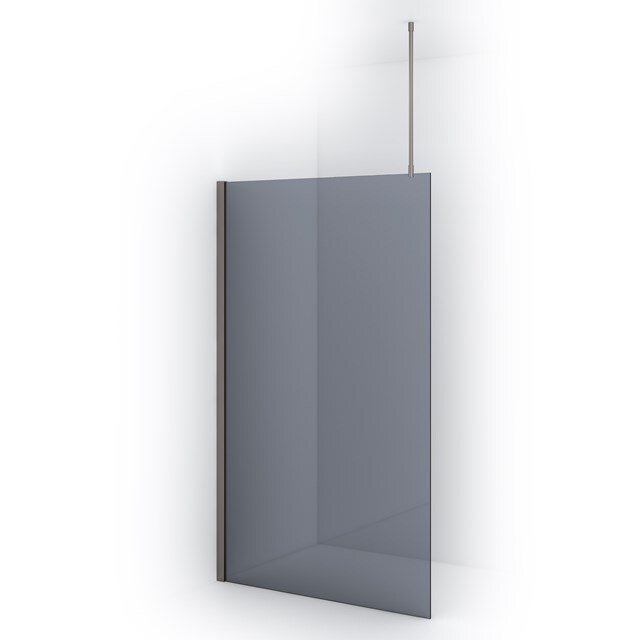 Maxaro Inloopdouche Diamond 120cm 8mm Rookglas Veiligheidsglas Geborsteld RVS