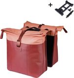 Basil Vive Double Bike Bag Bordeaux-Pink