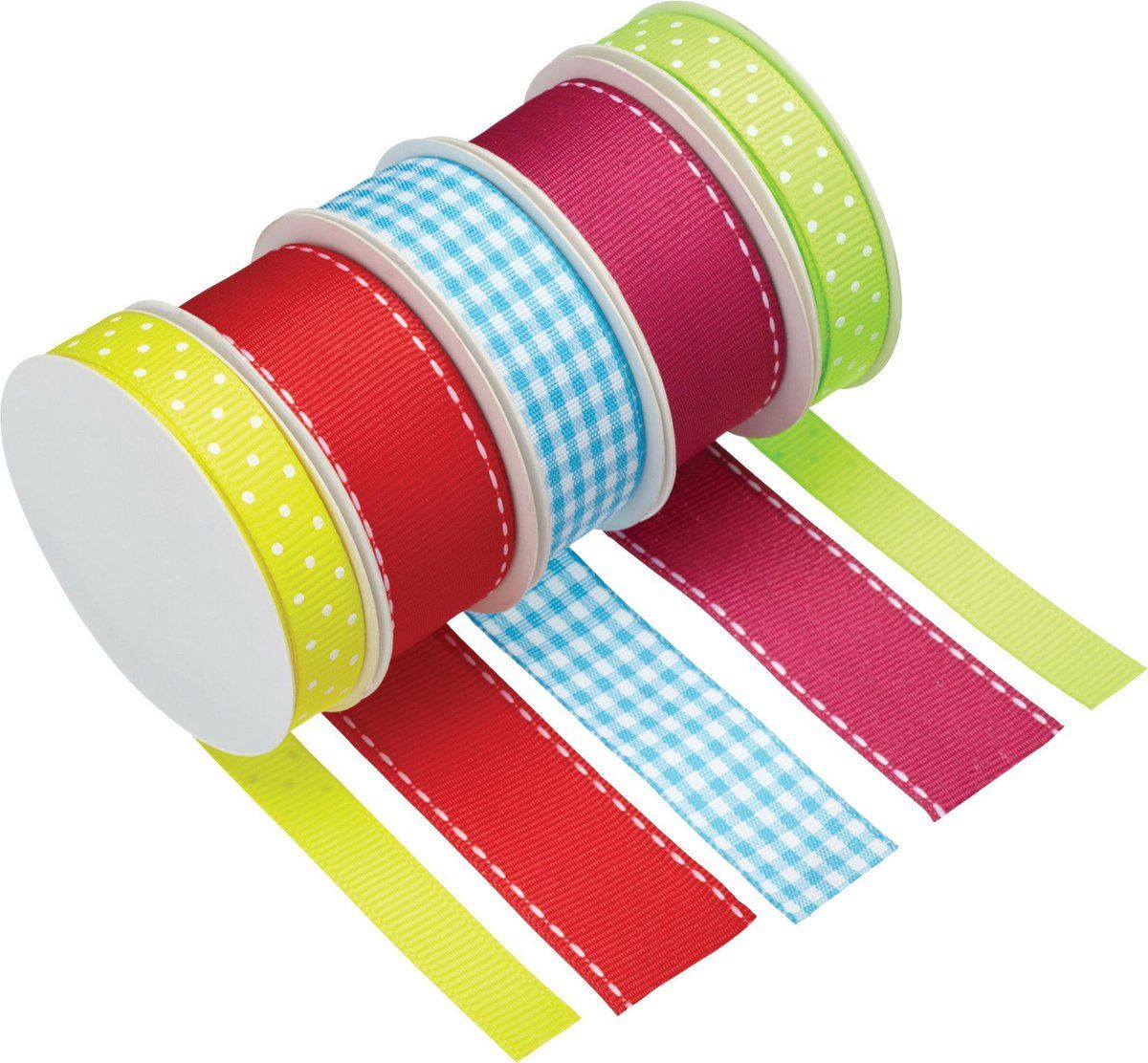 Kitchen Craft Decoratielint 2 M Polyester Rood/groen 5-delig