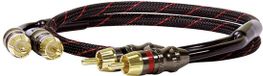 Dynavox Perfect Sound Audio Verbindingskabel [2x Cinch-stekker - 2x Cinch-stekker] 1.00 m Zwart, Rood