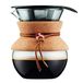 BODUM 11592-109 Giet over koffiezetapparaat met permanent filter, 0,5 l, kurk, meerlagig, 14 x 12,1 x 14,5 cm