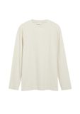 s.Oliver T-Shirt XL Lichtbeige Katoen Ronde Hals Korte Mouw Effen Aansluitend Heren