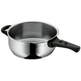 WMF Perfect One Pot snelkookpan - onderste deel inductie 3l, stoompan zonder deksel, Cromargan roestvrij staal gepolijst