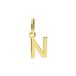 Lucardi Dames 14 karaat gouden letter hanger alfabet - Hanger - 14 Karaat Goud - Goud