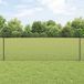 Clôture de jardin gris 0,8 x 10 m acier et PVC 865973