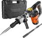 Marteau-piqueur, puissance 1400W, 2900 coups par minute, énergie de frappe 19 Joules, poids 8,1 kg, compatible avec mandrins hexagonaux de 5/8 pouce