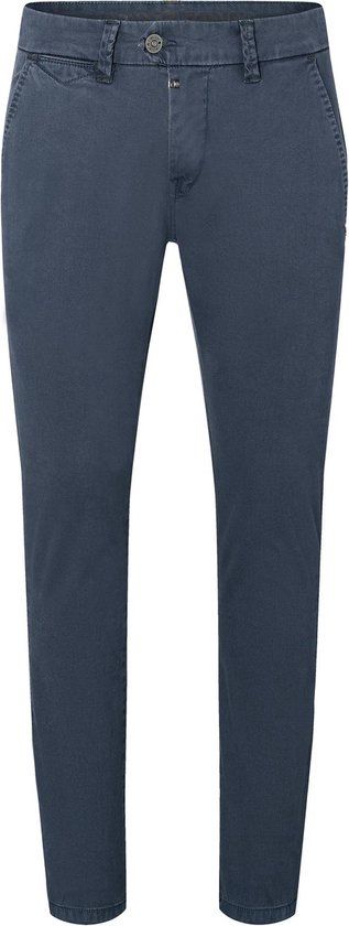 TIMEZONE Heren Slim Fit Chino Broek - JannoTZ - Blauw - W32/L32