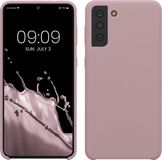 kwmobile Hoes compatibel met Samsung Galaxy S21 Plus hoes - Zachte TPU siliconen telefoonhoes - Nude Lilac