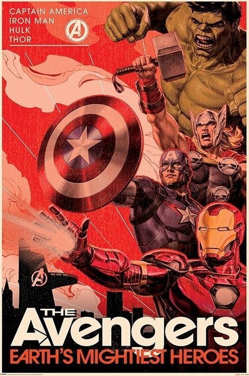 GB eye Avengers Golden Age Hero Propaganda Poster 61x91.5cm