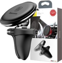 Baseus Magnetische Ventilatierooster Auto Telefoon Houder Zwart
