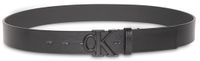 Calvin Klein Heren Riem Leer Zwart