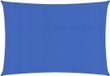 vidaXL Zonnezeil 160 g/m² 2x3,5 m HDPE Blauw