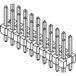 Molex Male header (standaard) Aantal rijen: 2 Aantal polen per rij: 10 10897202 1 stuk(s)