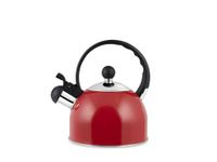 H&H Bollitore in acciaio inox con fischio lt 1,5 Rosso