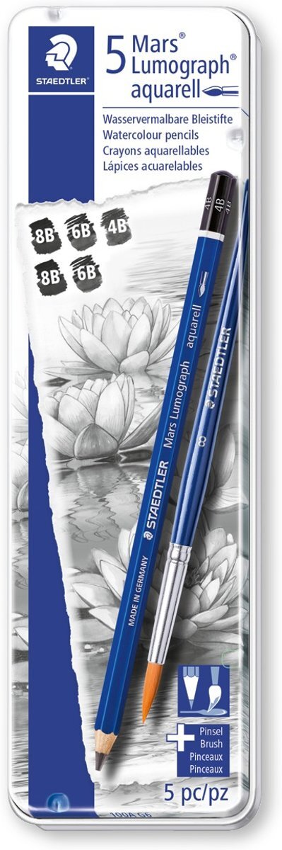 Staedtler Mars Lumograph aquarell potlood - set 6 st