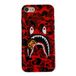 Hoolcase Zachte hoes voor iPhone 7, iPhone 8, iPhone SE, haaiengezichtsfans, haaientanden, kinderen, jongens, schattige en grappige cartoon, TPU-beschermhoes