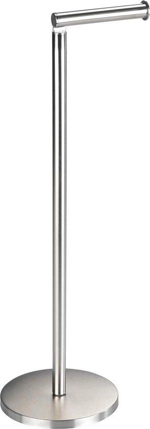 WENKO Toiletrolhouder 2-in-1 RVS mat - Reserverolhouder - WC Rolhouder staand