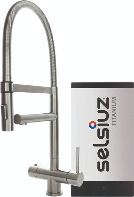 Selsiuz kranen Selsiuz XL RVS (Inox) met TITANIUM Single boiler - 350266