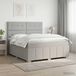 Maison Exclusive - Lit Boxspring avec matelas gris clair 140 x 200 cm tissu