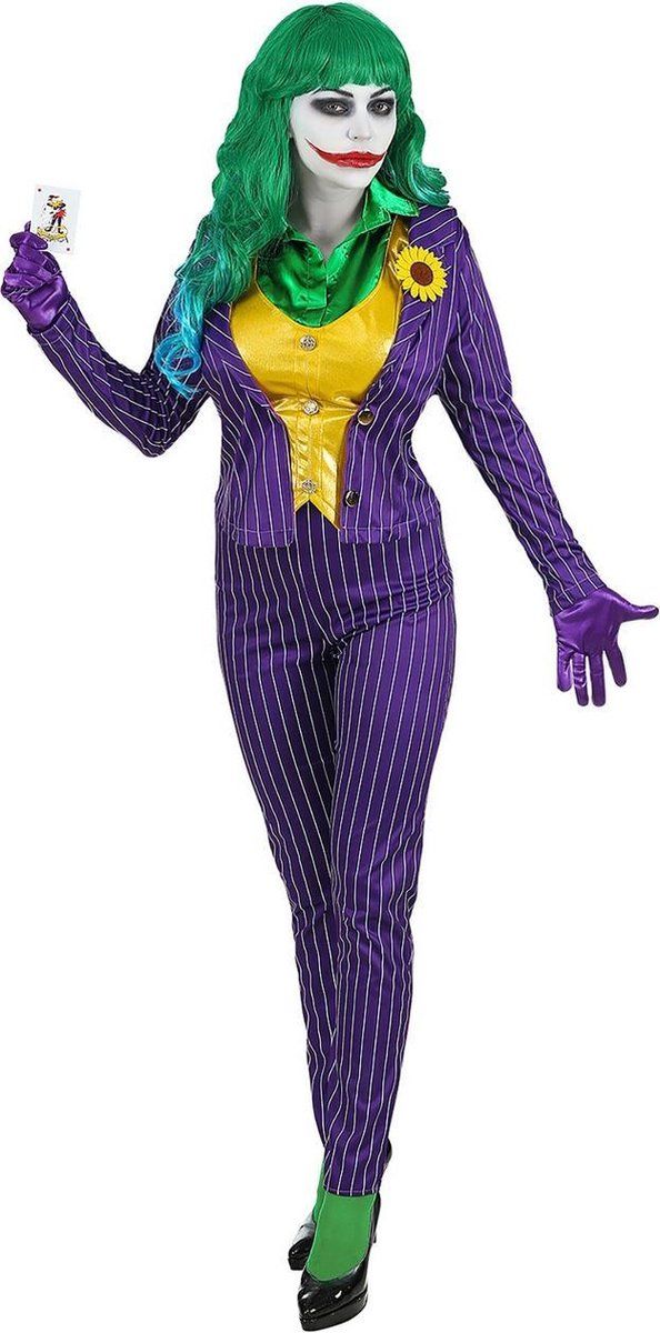 Widmann Joker Kostuum Vrouw XS Paars Polyester Halloween