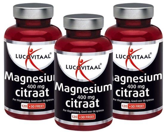 Lucovitaal - Magnesium citraat 400mg 3-pack - 450 Stuks