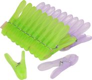 PLASTICFORTE Wasknijpers - 20x stuks - XXL size - 8,5 cm - kunststof - metalen veer