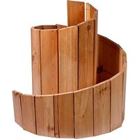dobar® Green Label Herb Spiral - Solid Wood, Pre-Assembled, Untreated, 250x68cm, Natural