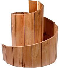 dobar® Green Label Herb Spiral - Solid Wood, Pre-Assembled, Untreated, 250x68cm, Natural
