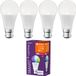 Ledvance 4 x LED Smart+ Birne 9W = 60W B22d matt 806lm RGBW 2700K-6500K Dimmbar Amazon Alexa & Google ZigBee