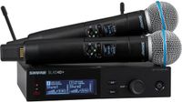 Shure SLXD24D+ /B58-K55 draadloos Systeem met 2 Handheld zenders (606-694 MHz)