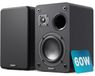 Merkloos Boekenplank speakers HiFi speakers - 2 x 30 W - 6 Ω - Carbonvezel - Zwart